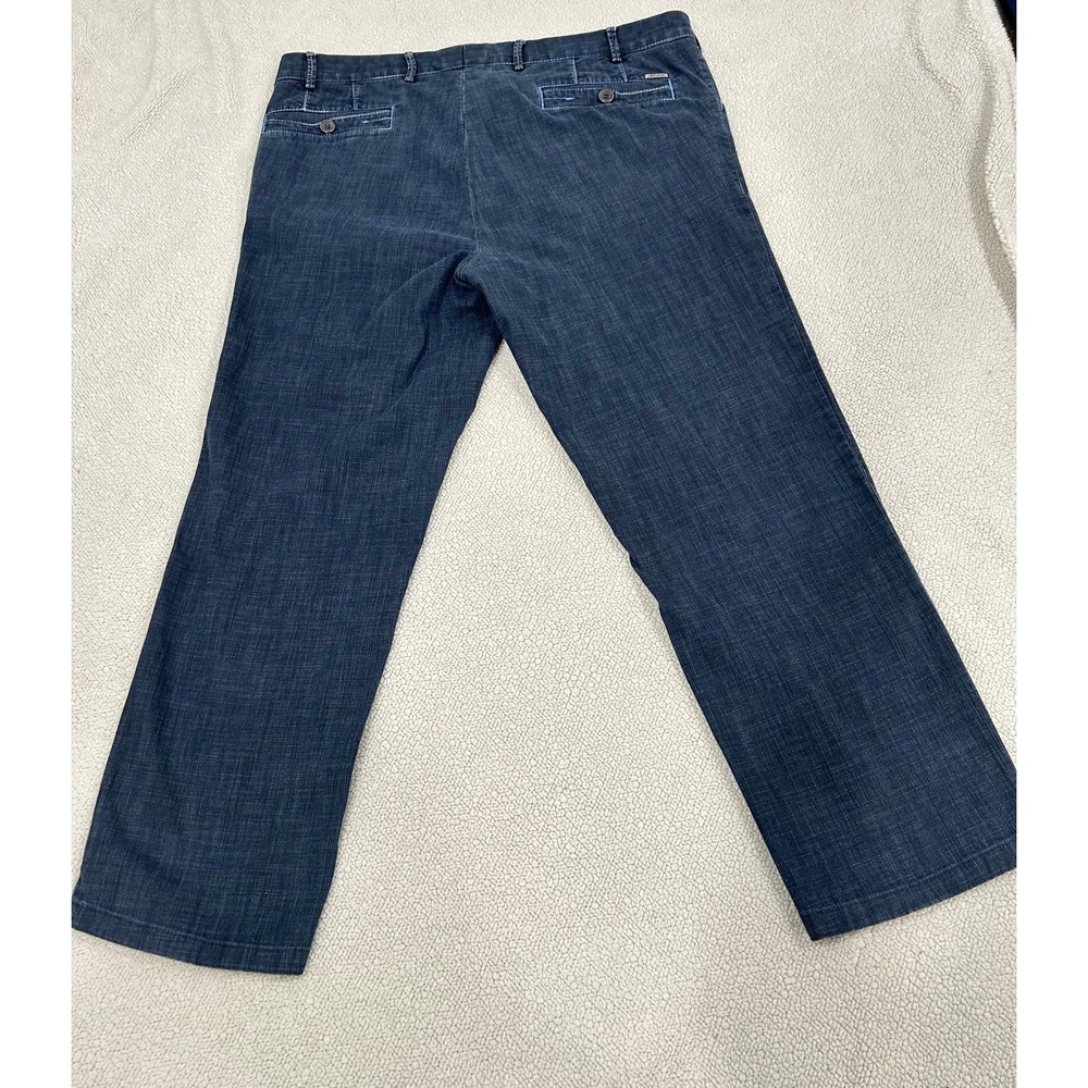 Meyer Diego 451 Denim Trousers Jeans Men 38x30 Dark Wash Organic Cotton - Picture 8 of 10